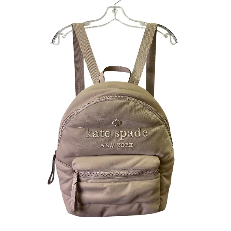 Backpack Designer By Kate Spade In Tan, Size:Large