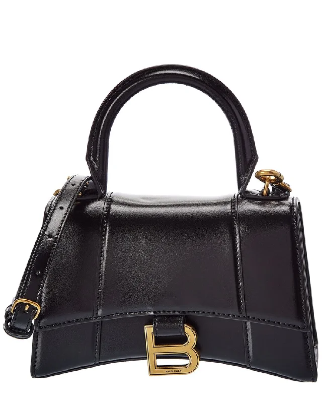 Balenciaga Hourglass XS Leather Top Handle Satchel