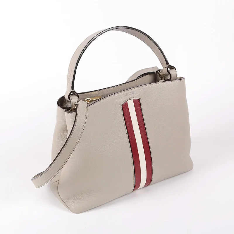 Bally Maddye Women's 6232610 Beige Leather Shoulder Bag