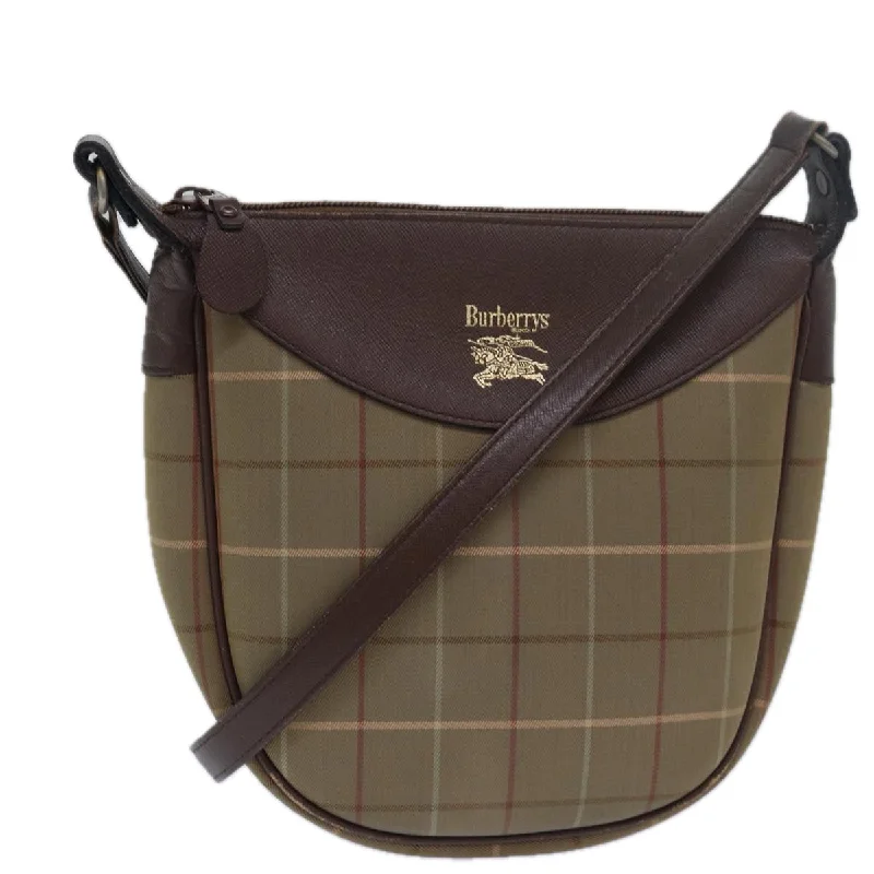 Burberry Vintage Check  Canvas Shoulder Bag (Pre-Owned)