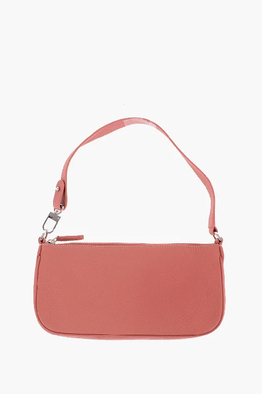 By Far Textured Leather Rachel Shoulder Bag