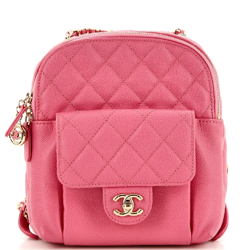 CC Day Backpack Quilted Caviar Mini