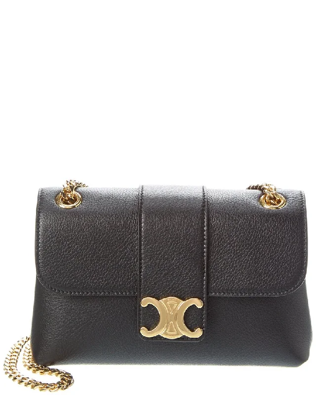 CELINE Teen Victoire Leather Shoulder Bag