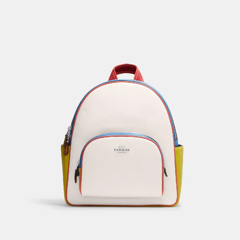 Coach Outlet Court Backpack In Colorblock