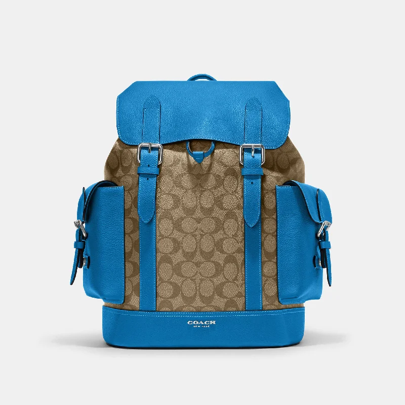 Coach Outlet Hudson Backpack In Colorblock Signature Canvas