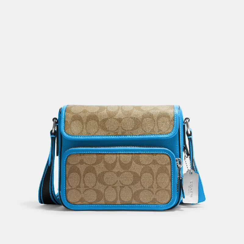 Coach Outlet Sullivan Flap Crossbody In Colorblock Signature Canvas