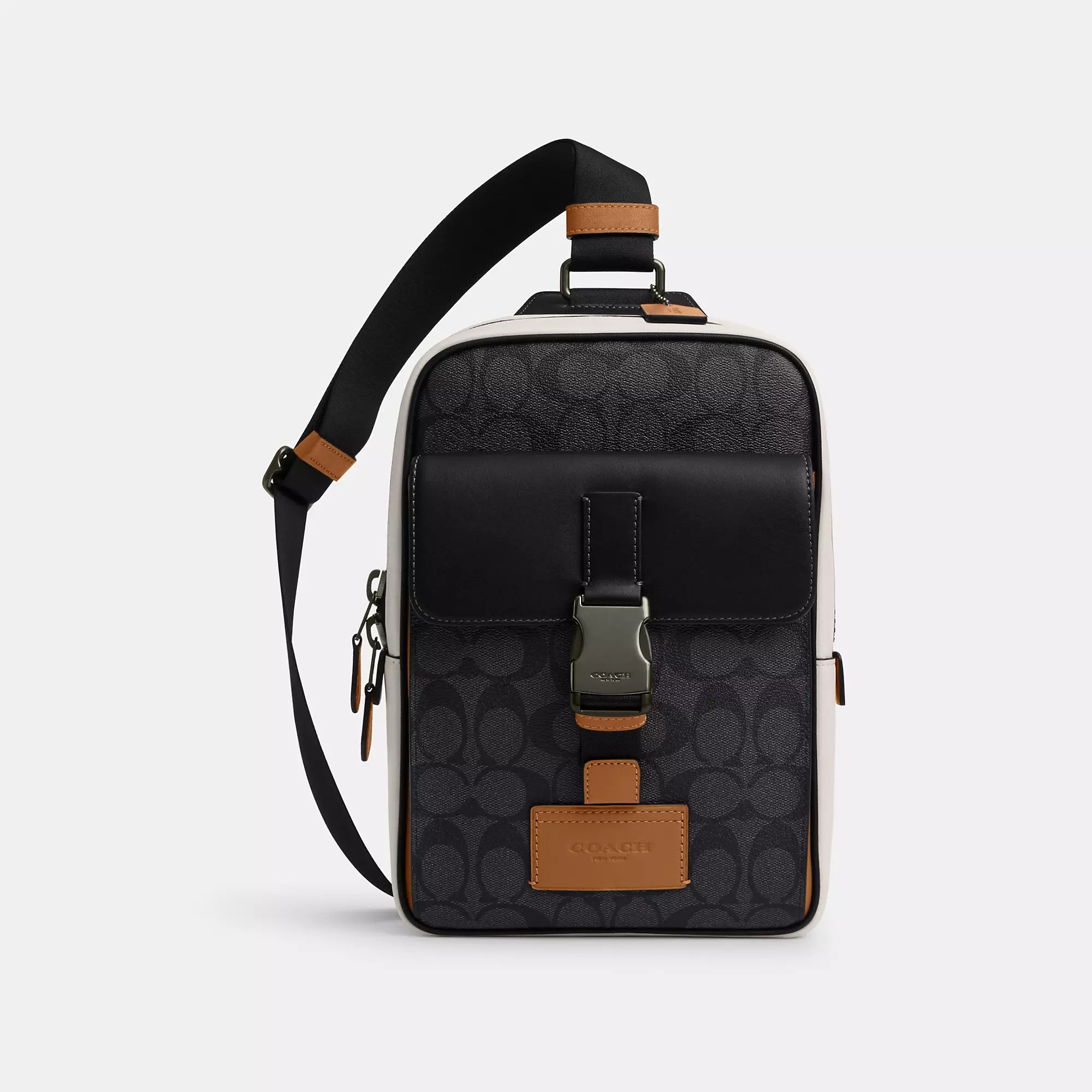 Coach Outlet Track Pack In Colorblock Signature Canvas