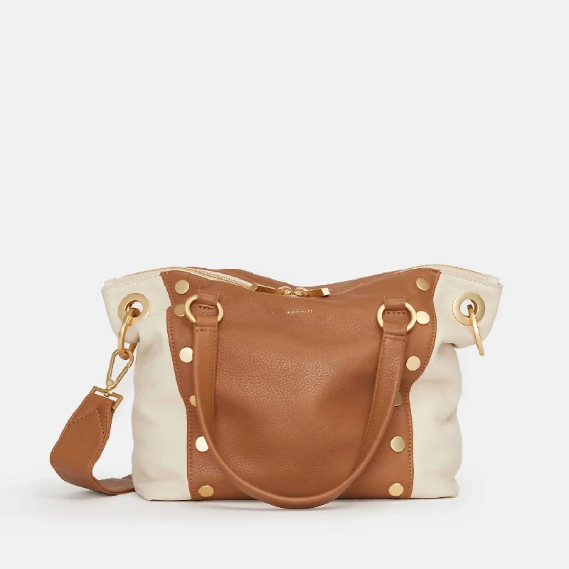 Daniel Medium Bag In Cafe Au Lait/brushed Gold