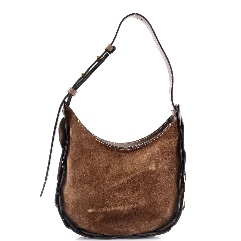 Darryl Hobo Suede and Leather Small