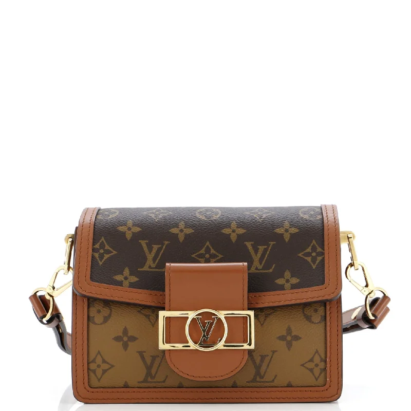 Dauphine Shoulder Bag Reverse Monogram Canvas Mini