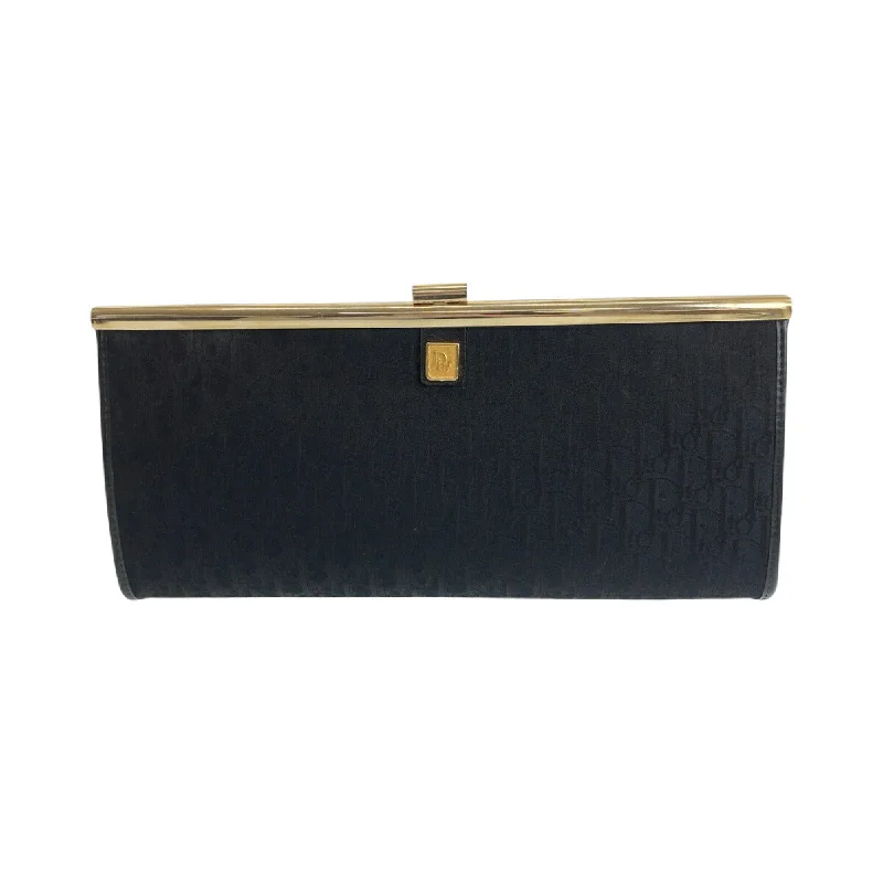 Dior Vintage Trotter Canvas Clutch Bag