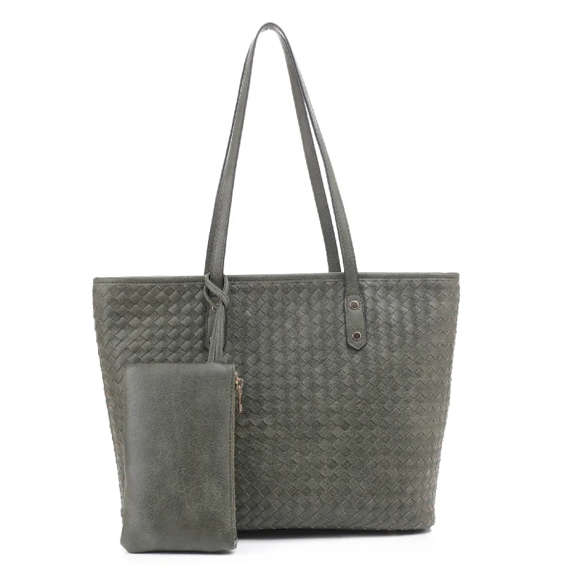 FC20333 Boston Woven Daily Tote With Small Pouch