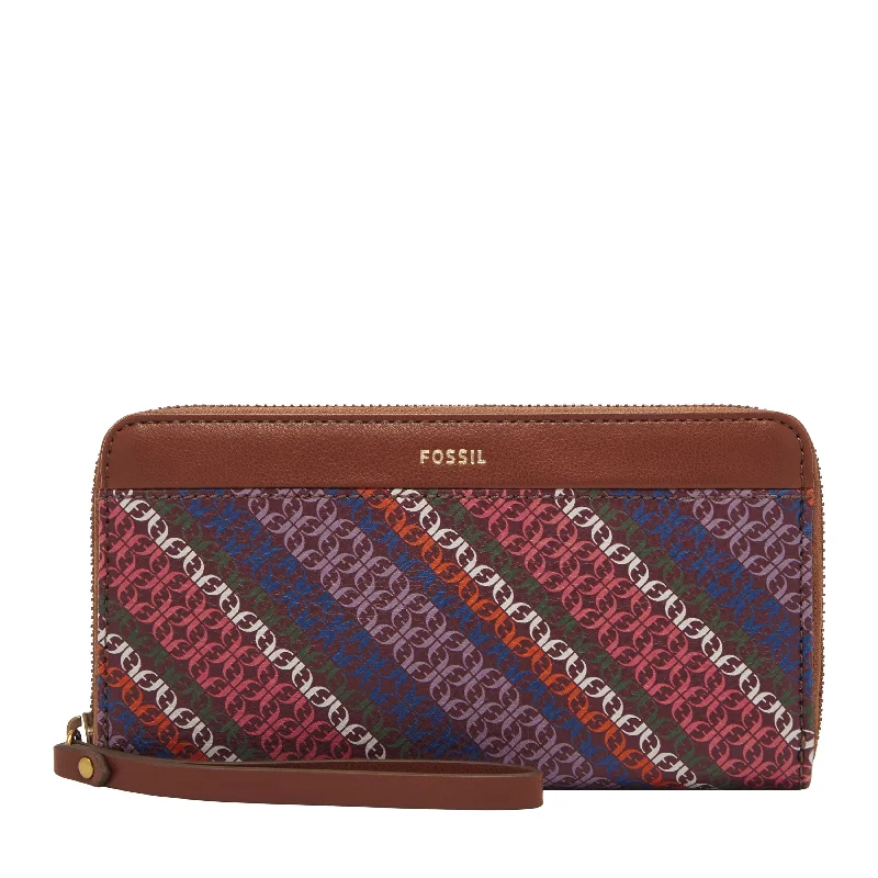 Fossil Women's Jori Printed PVC Zip Clutch