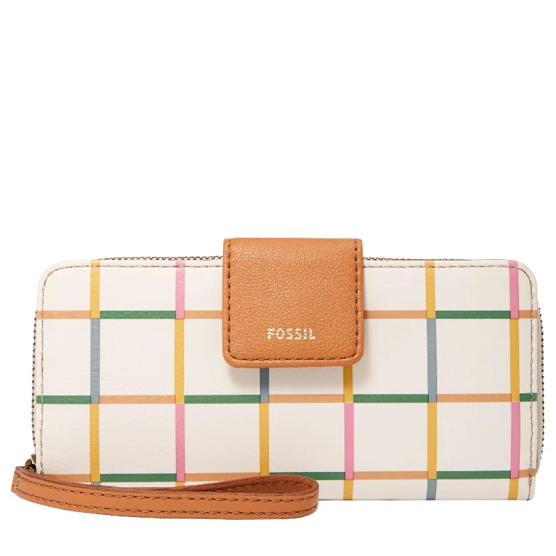 Fossil Women's Madison Printed PVC Zip Clutch