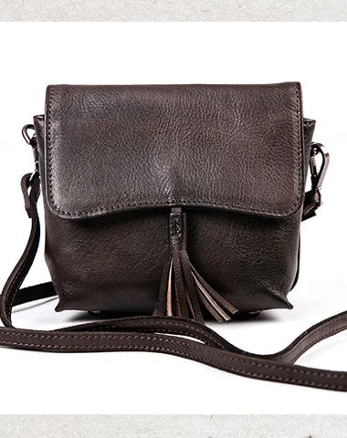 Genuine Leather Handbag Tassel Crossbody Bag Shoulder Bag Purse For Women