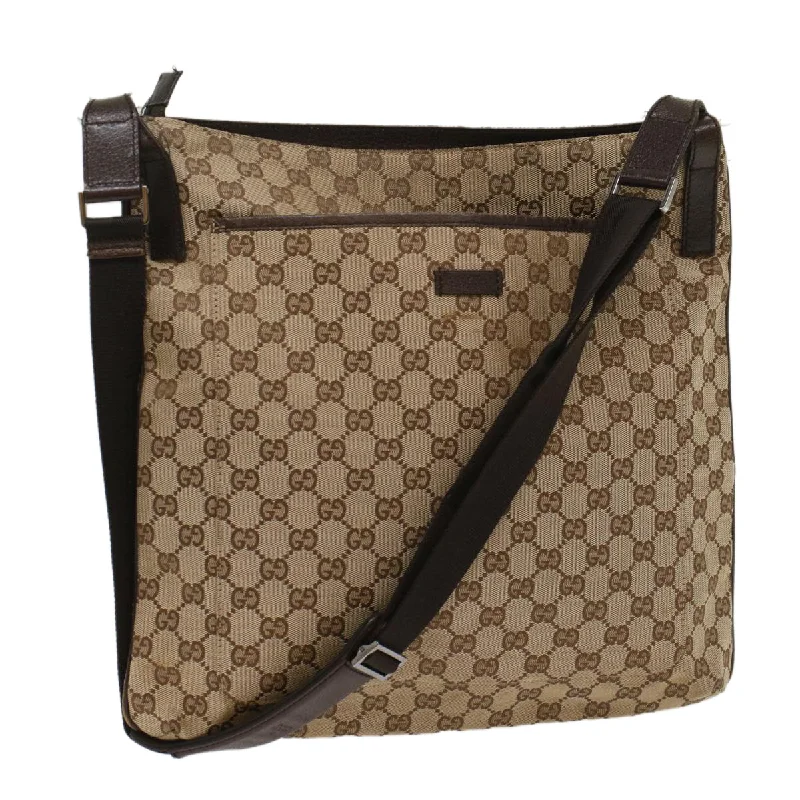 Gucci Gg Canvas  Canvas Shoulder Bag (Pre-Owned)