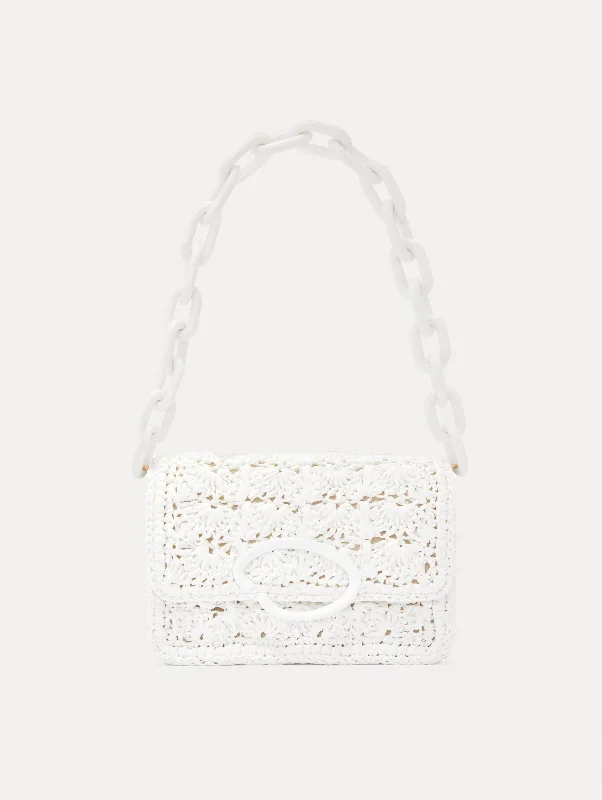 Hand-Crocheted Raffia O Pochette