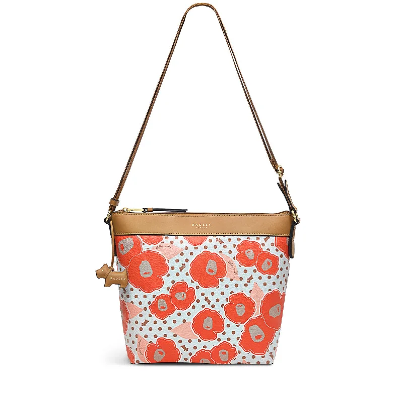 Heritage Hollyhock Responsible - Medium Ziptop Crossbody