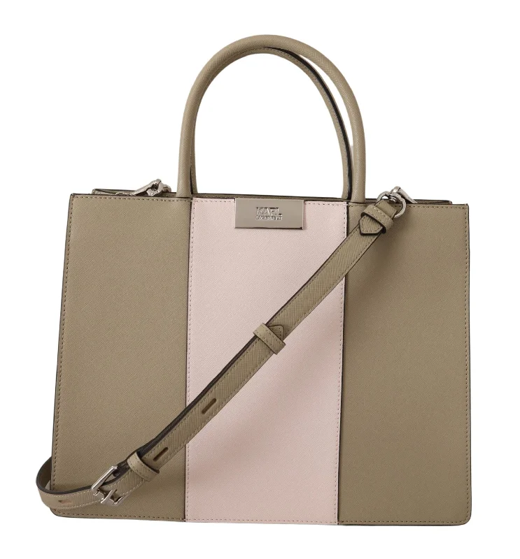 Karl Lagerfeld Sage Polyurethane Tote Shoulder Women's Bag