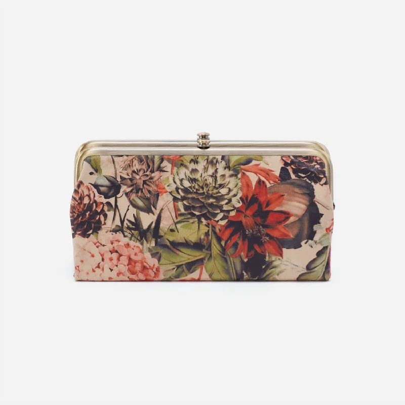 Lauren Clutch Wallet In Botanical Floral