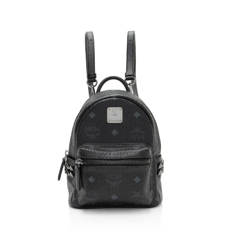 MCM Visetos Studded Stark Baby Backpack