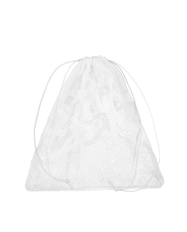 Mesh Drawstring Clutch