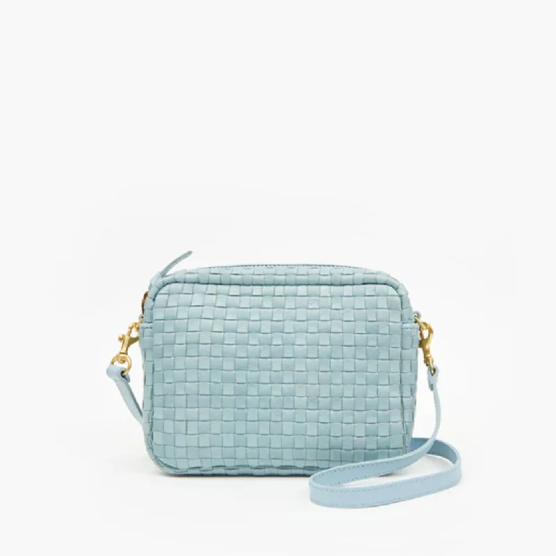 Midi Sac (Sunbleached Sky Blue Woven Checker)