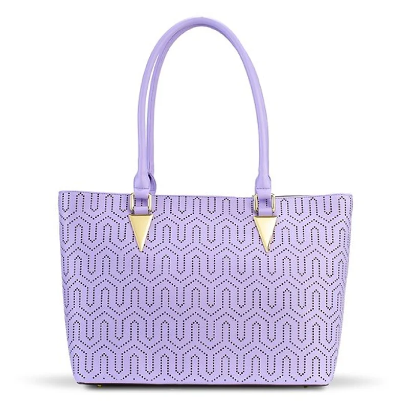 Natasha Mirco Print Tote Leather Handbag