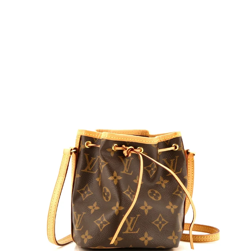 Noe Handbag Monogram Canvas Nano