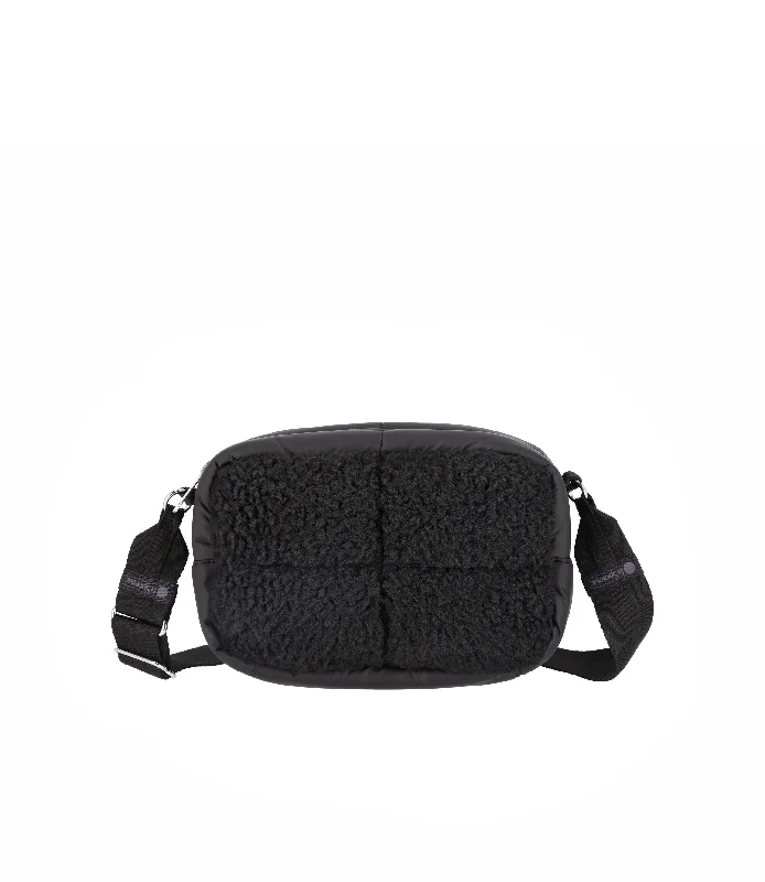 Puffy Sherpa Cube Crossbody