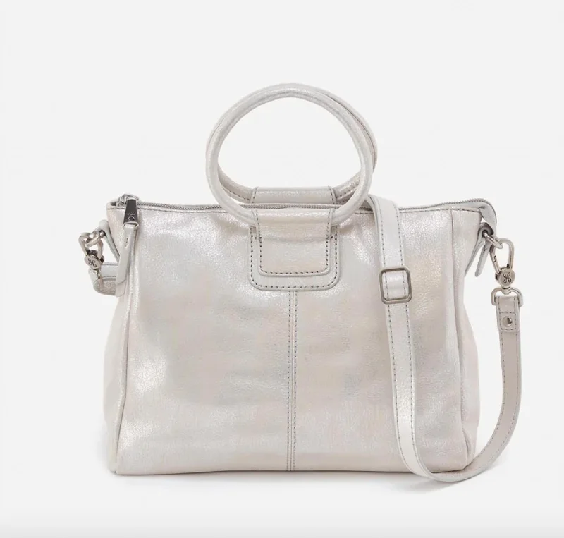 Sheila Medium Satchel In Silver