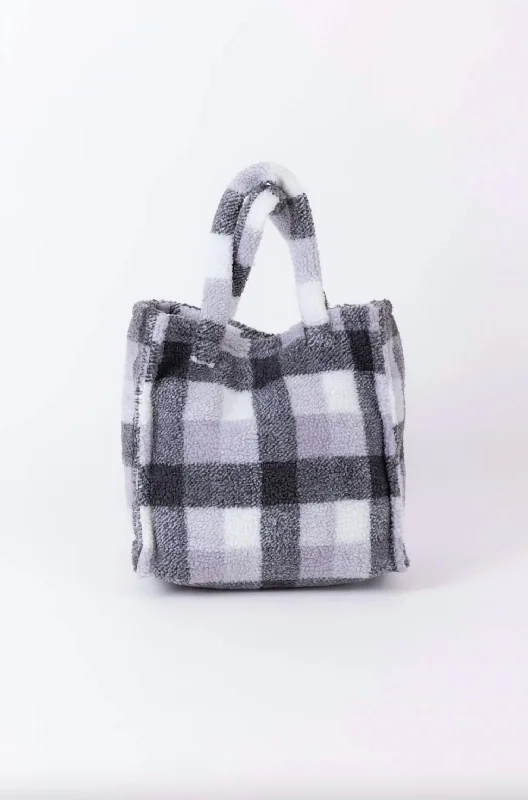 Teddy Tote Check In Grey