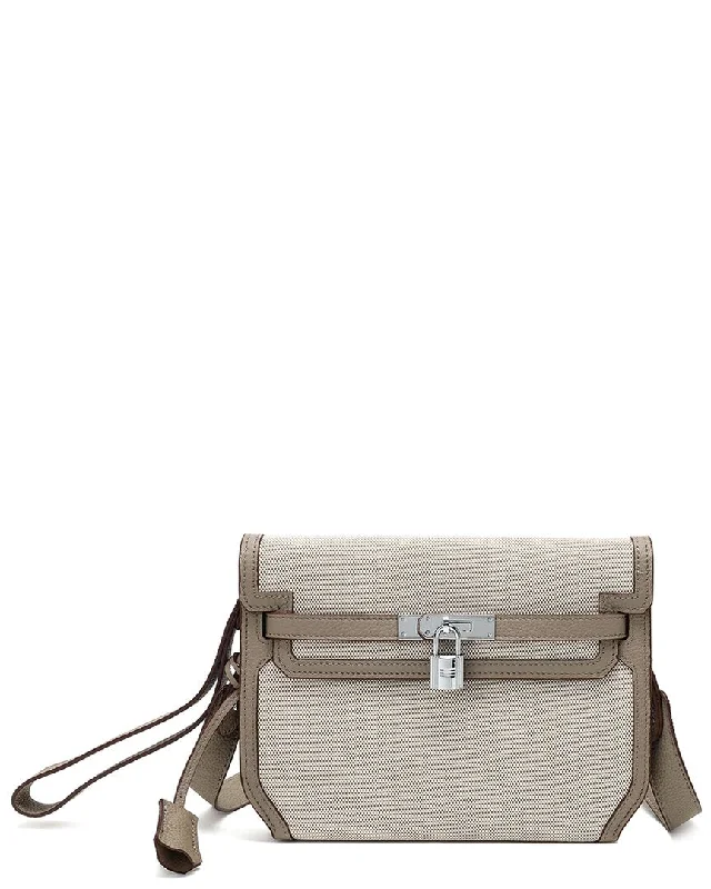 Tiffany & Fred Paris Canvas & Leather Crossbody