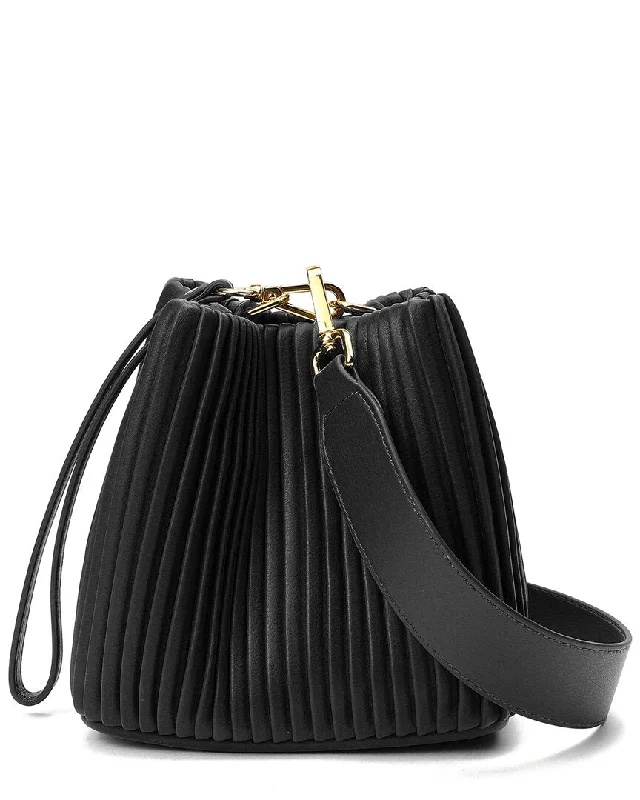 Tiffany & Fred Paris Pleated Leather Shoulder Bag