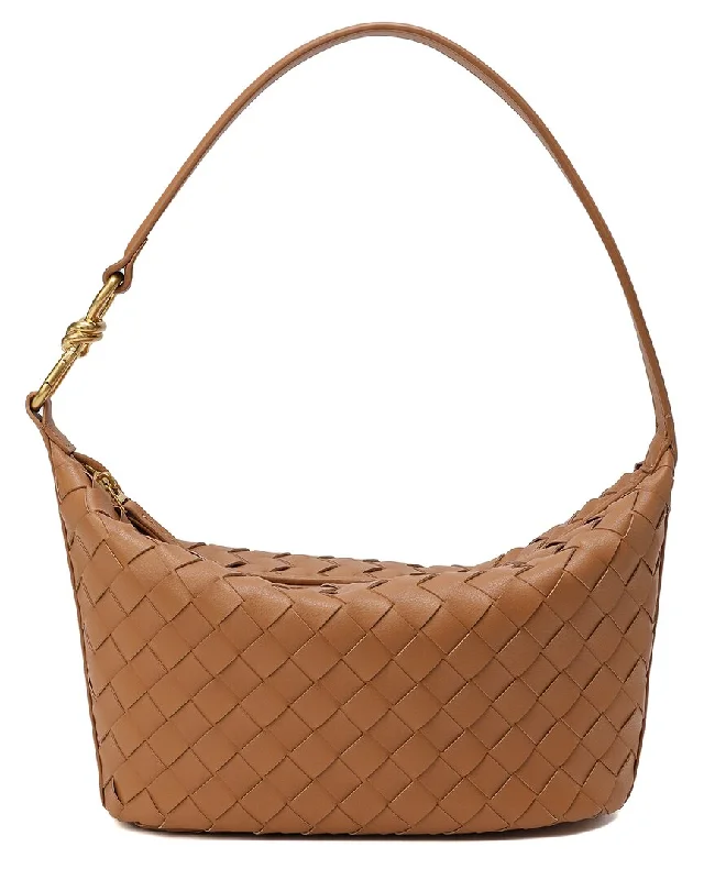 Tiffany & Fred Paris Woven Leather Hobo Shoulder Bag