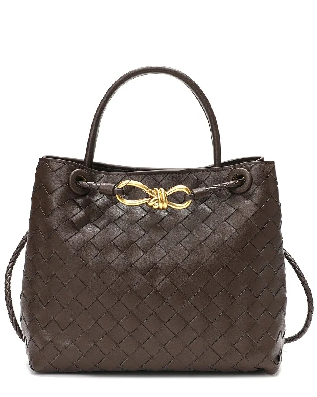 Tiffany & Fred Woven Leather Top Handle Shoulder Bag