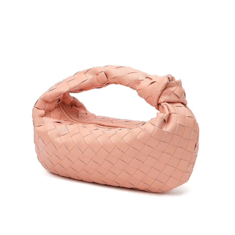 Tiffany & Fred Woven Sheepskin Knot Pouch Bag