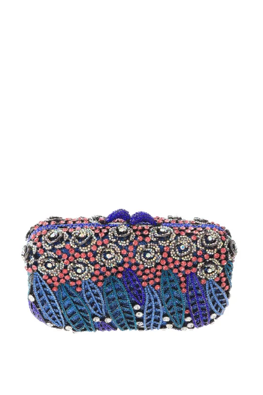 URetro Flower Crystal Evening Bag