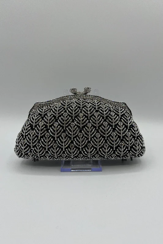 URetro Crystal Pattern Evening Clutch