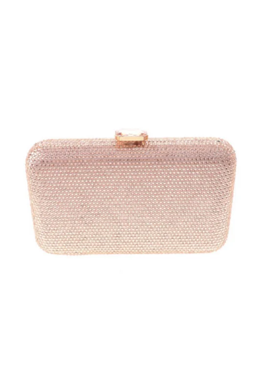 UrEtro rhinestone embellished evening clutch with big jewels clasp