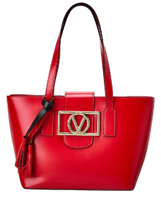 Valentino by Mario Valentino Delphine Super V Leather Tote