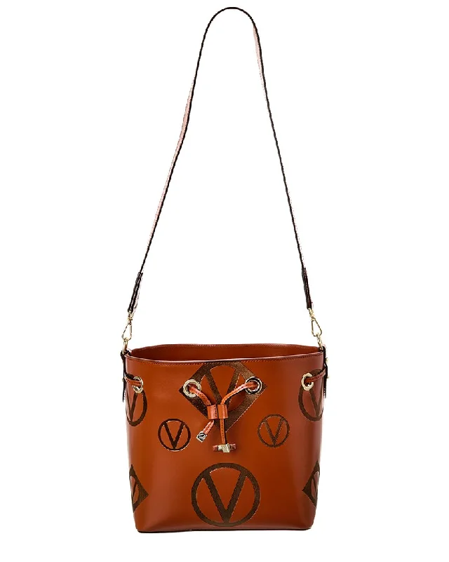 Valentino by Mario Valentino Karl Magnus Leather Bucket Bag