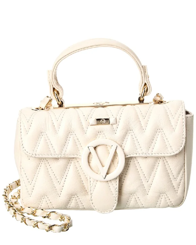 Valentino by Mario Valentino Poisson D Plate Leather Crossbody