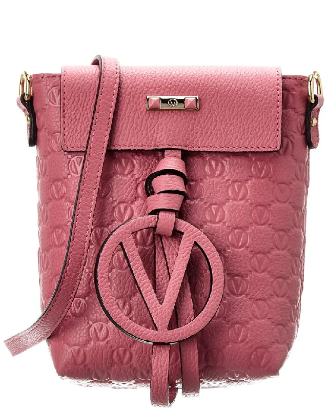 Valentino by Mario Valentino Salma Medallion Leather Crossbody