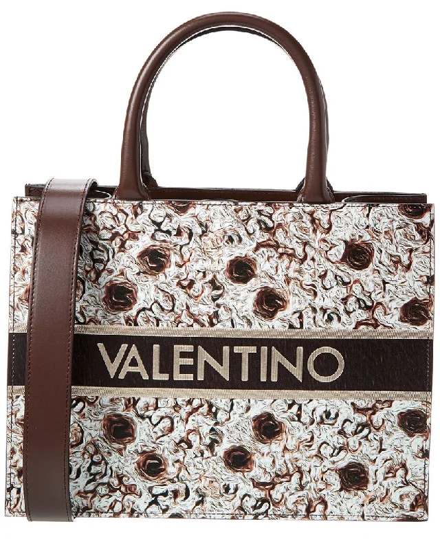 Valentino by Mario Valentino Victoria Baroque Leather Tote