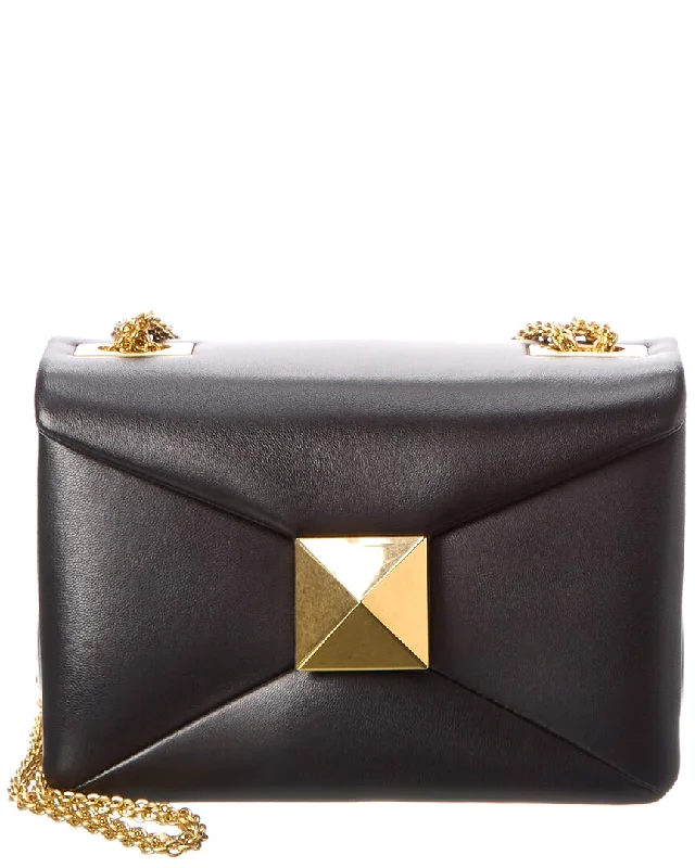 Valentino One Stud Leather Shoulder Bag