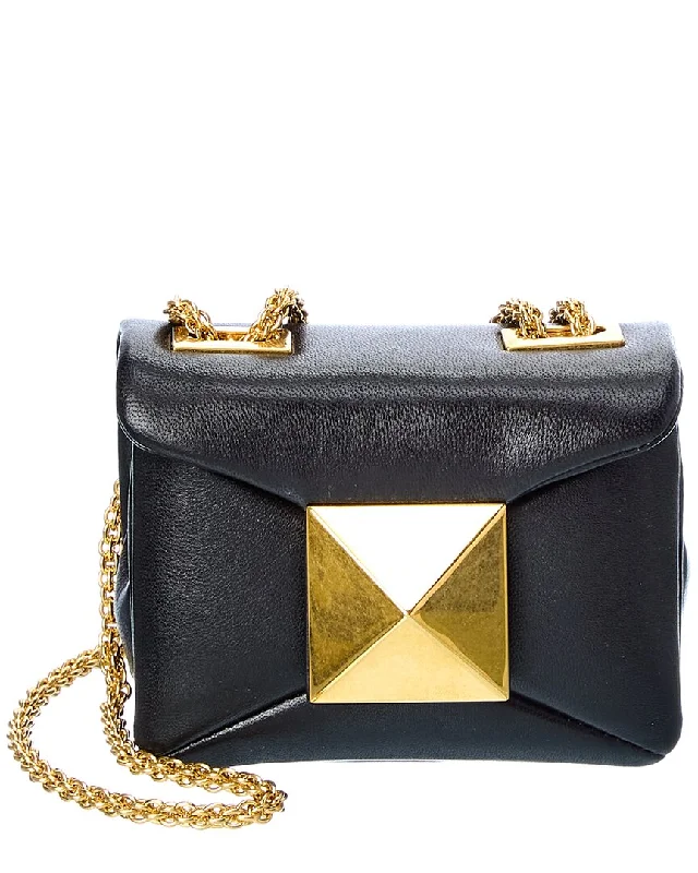 Valentino One Stud Micro Leather Shoulder Bag