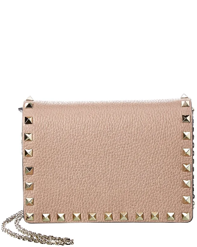 Valentino Rockstud Grainy Leather Crossbody