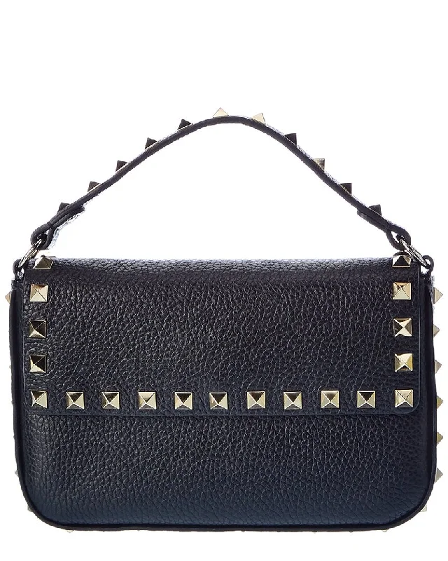 Valentino Rockstud Grainy Leather Shoulder Bag