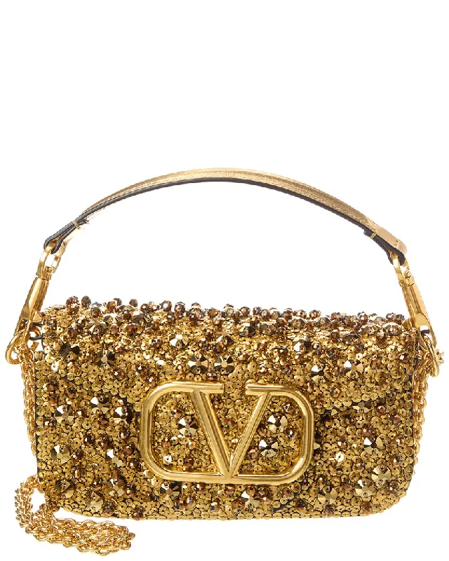 Valentino VLogo Loco Small Leather Shoulder Bag